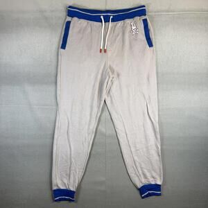 Psycho Bunny Jogger Sweatpants Mens Large Gray Blue Drawstring Logo Soft